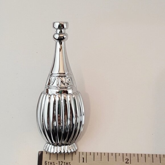 Atlas Chianti Bottle Knobs Polished Chrome Wet Bar Cabinet Pulls 3" Lot of 9 - Picture 4 of 5